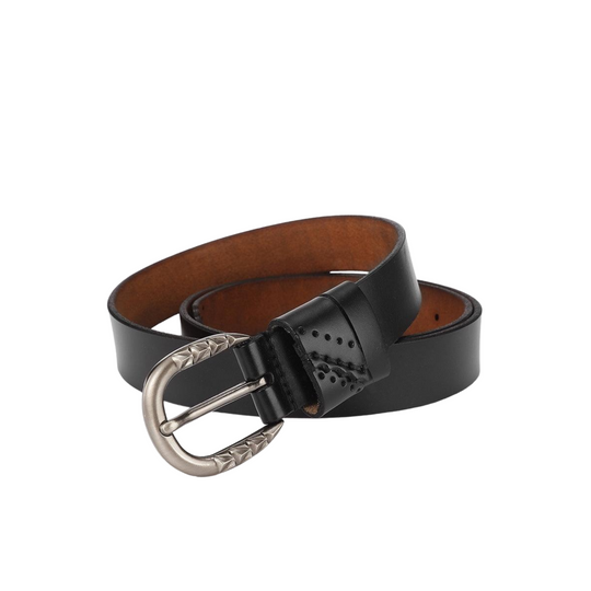 Leather Belt With Openwork Details For Women, Dina Model - Leather Purse Backpack