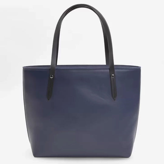 Timeless Design Classic Women's Leather Shopper Bag - Leather Purse Backpack