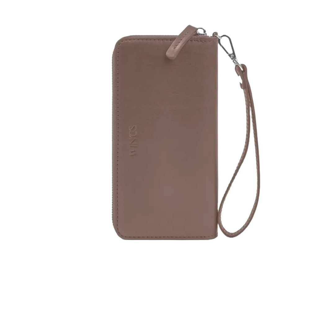 Classic Leather Wallet with Zipper – Secure and Sophisticated - Leather Purse Backpack