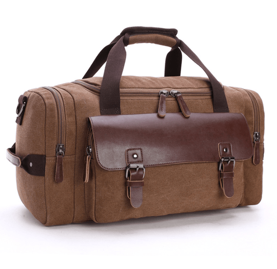 Contemporary canvas crossbody gym duffle for travel