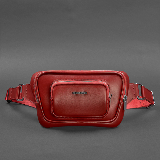 womens leather chest bag