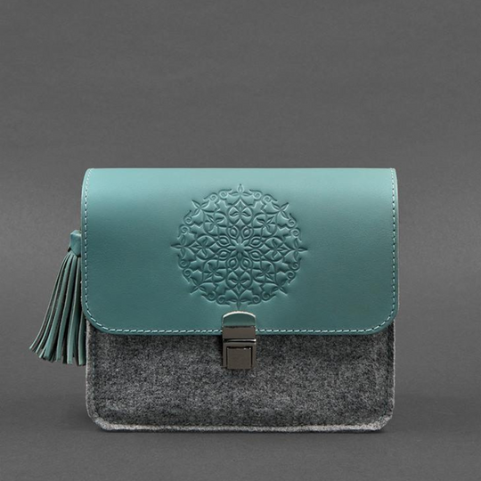 boho leather purse fringe