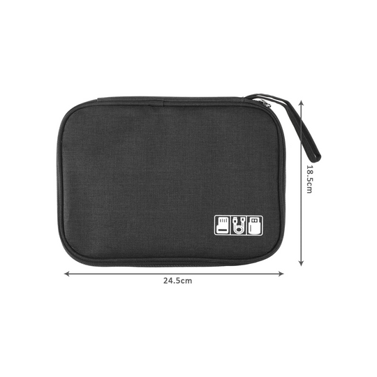Watch and Bracelet Storage Bag - 8 Slot Organizer with Zippered Pocket - Leather Purse Backpack