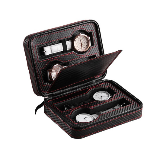 Elegant Classic Sport Travel Watch Case - Leather Purse Backpack