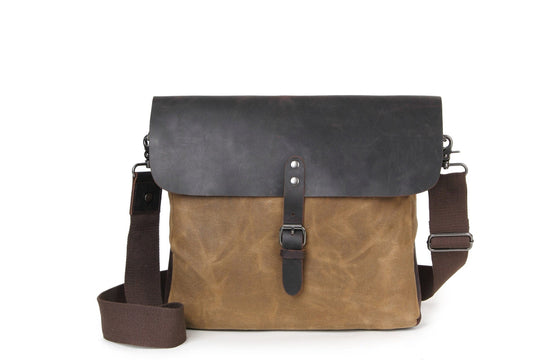 Elegant and functional retro tactical messenger for everyday wear