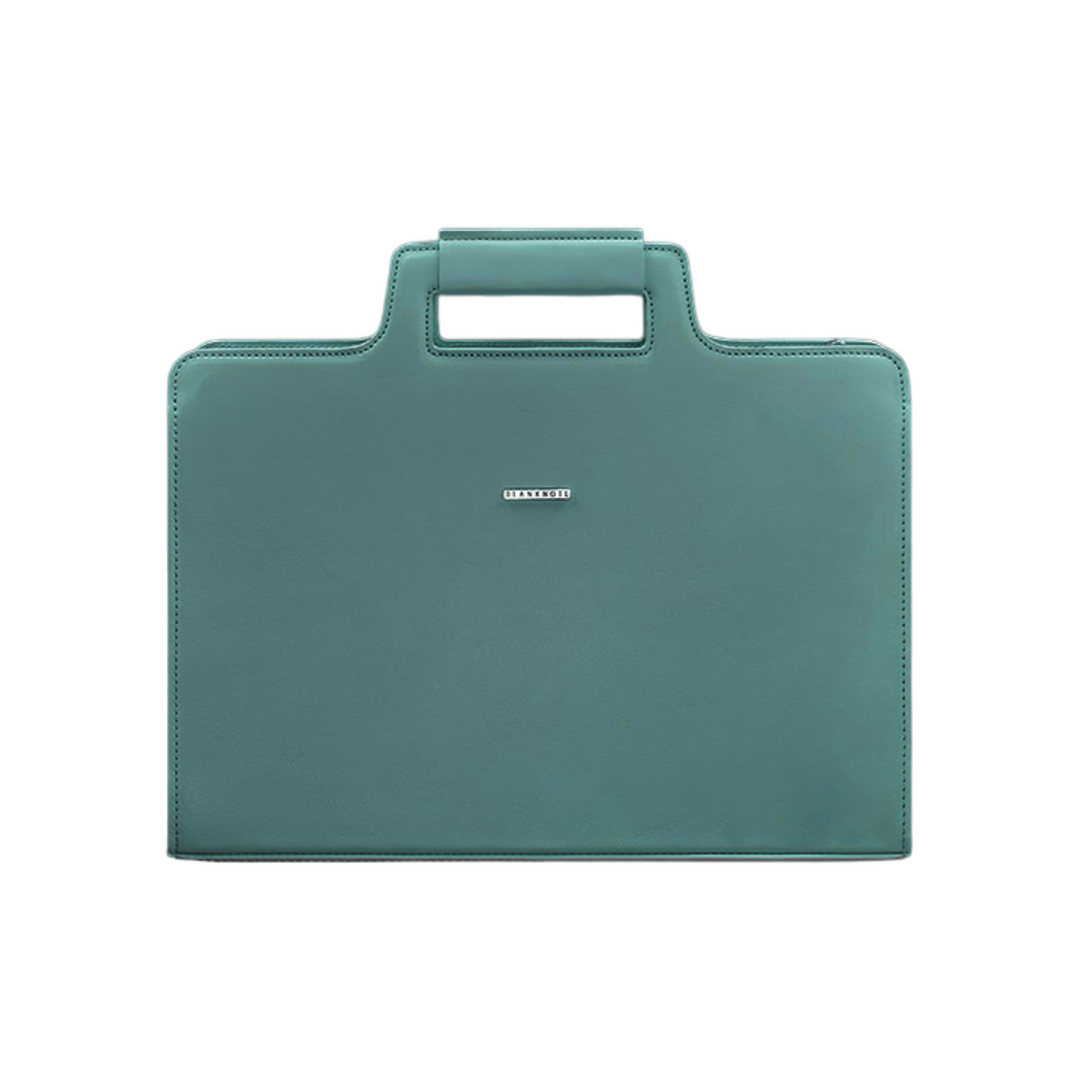 Casual Women's Leather Bag For Laptop and Documents - Leather Purse Backpack
