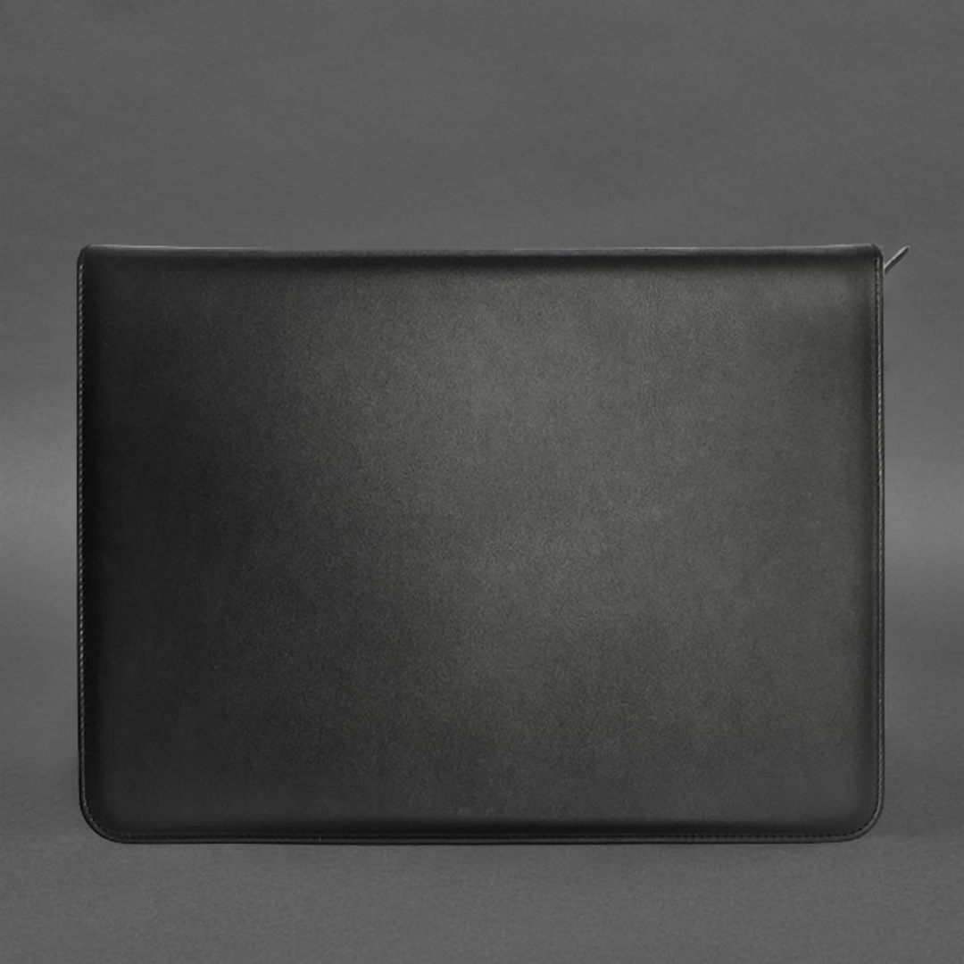 leather zip document folder
