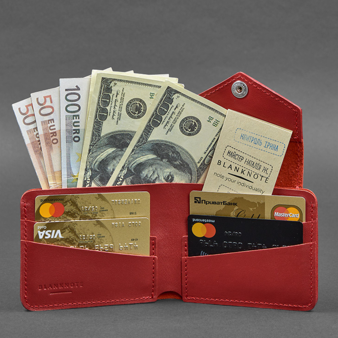 mens leather wallet with snap button