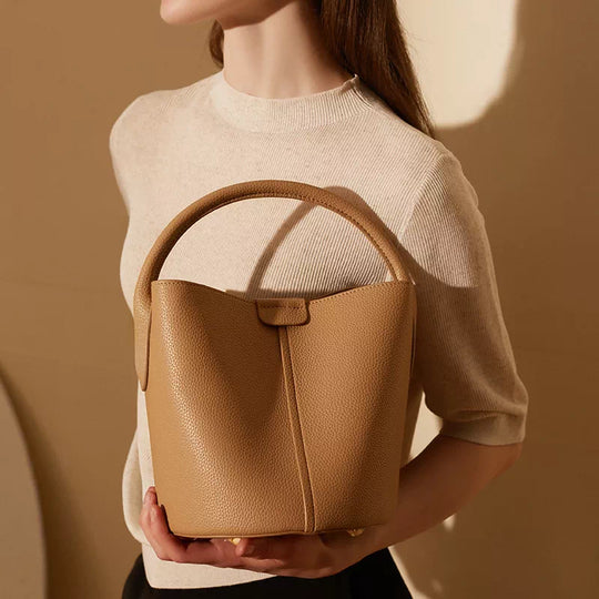 Exclusive women's leather bucket bag reviews