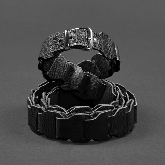 boho belt black