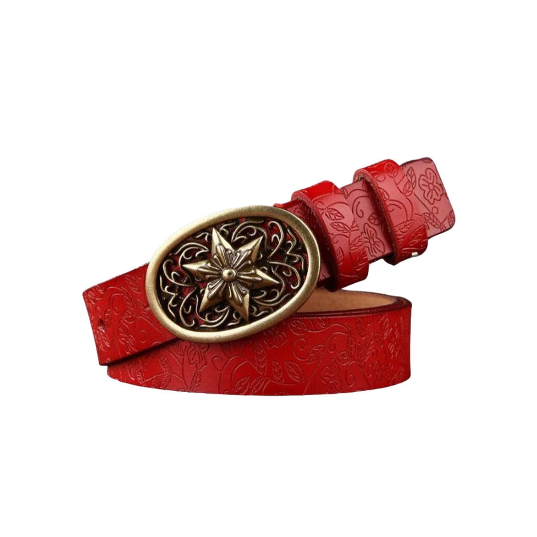Western Style Leather Belt For Women, Sanaa Model - Leather Purse Backpack