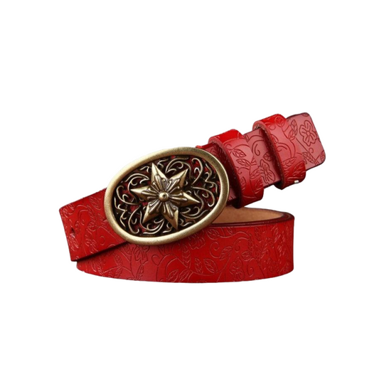 Western Style Leather Belt For Women, Sanaa Model - Leather Purse Backpack