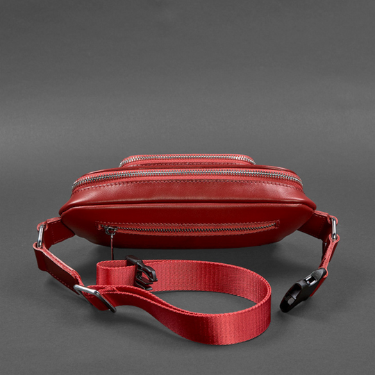 leather crossbody chest bag