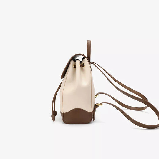 Classy leather purse with backpack straps