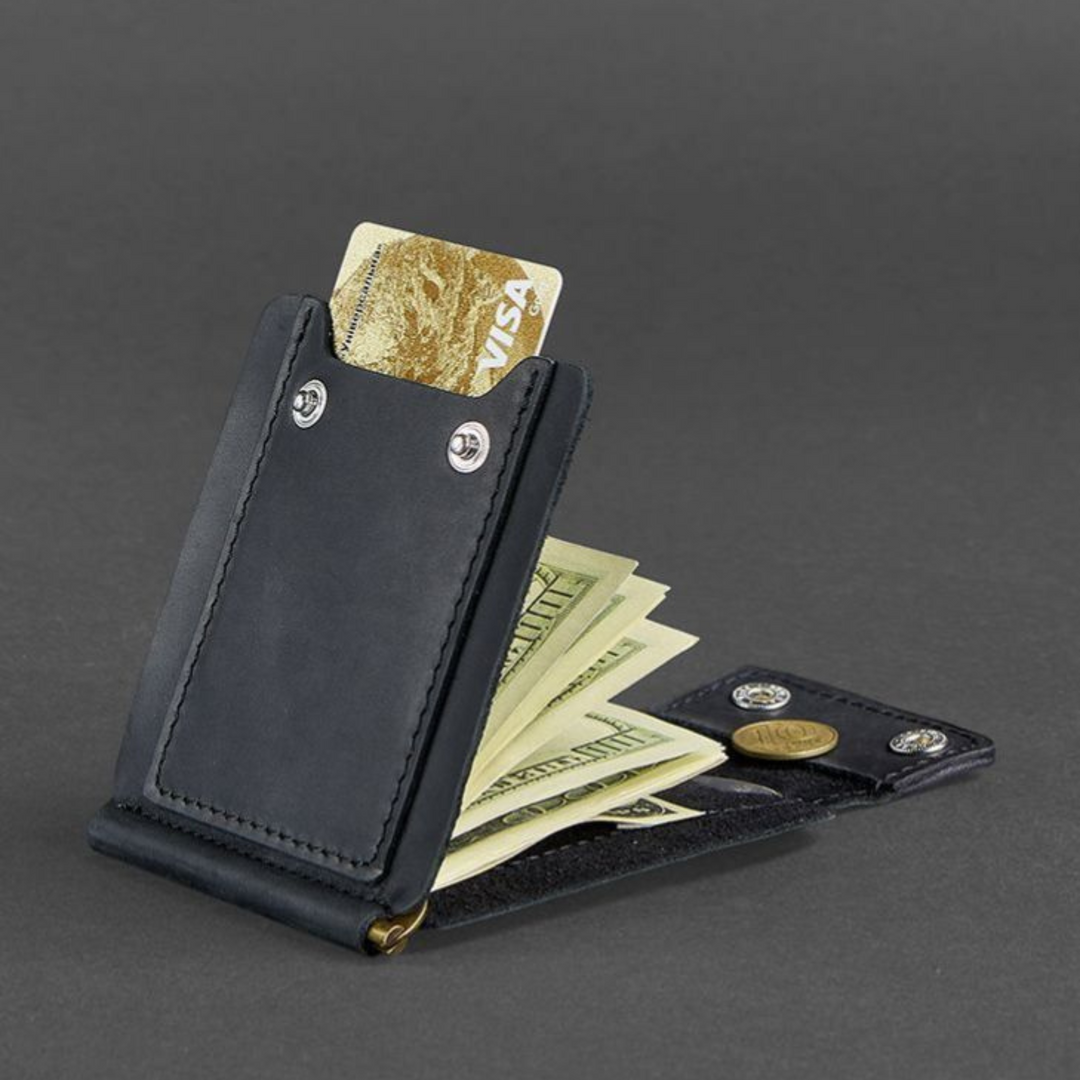 slim crazy horse leather wallet