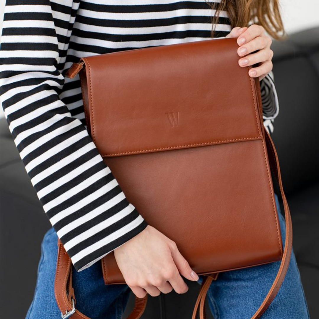 Women's Designer Stylish Leather Backpack for Every Day - Leather Purse Backpack