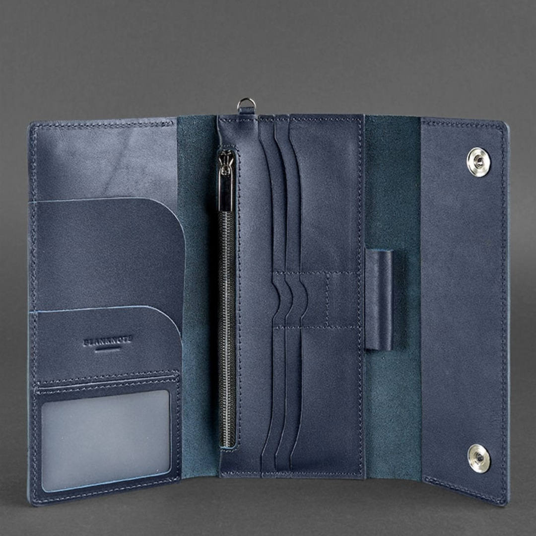 long leather wallet for ladies