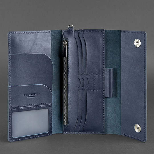 leather travel wallet men's