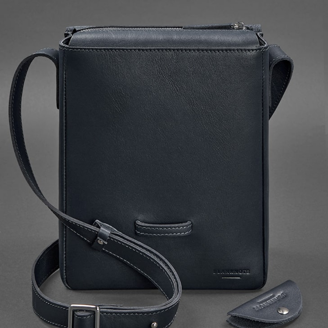 mens leather messenger bag near me