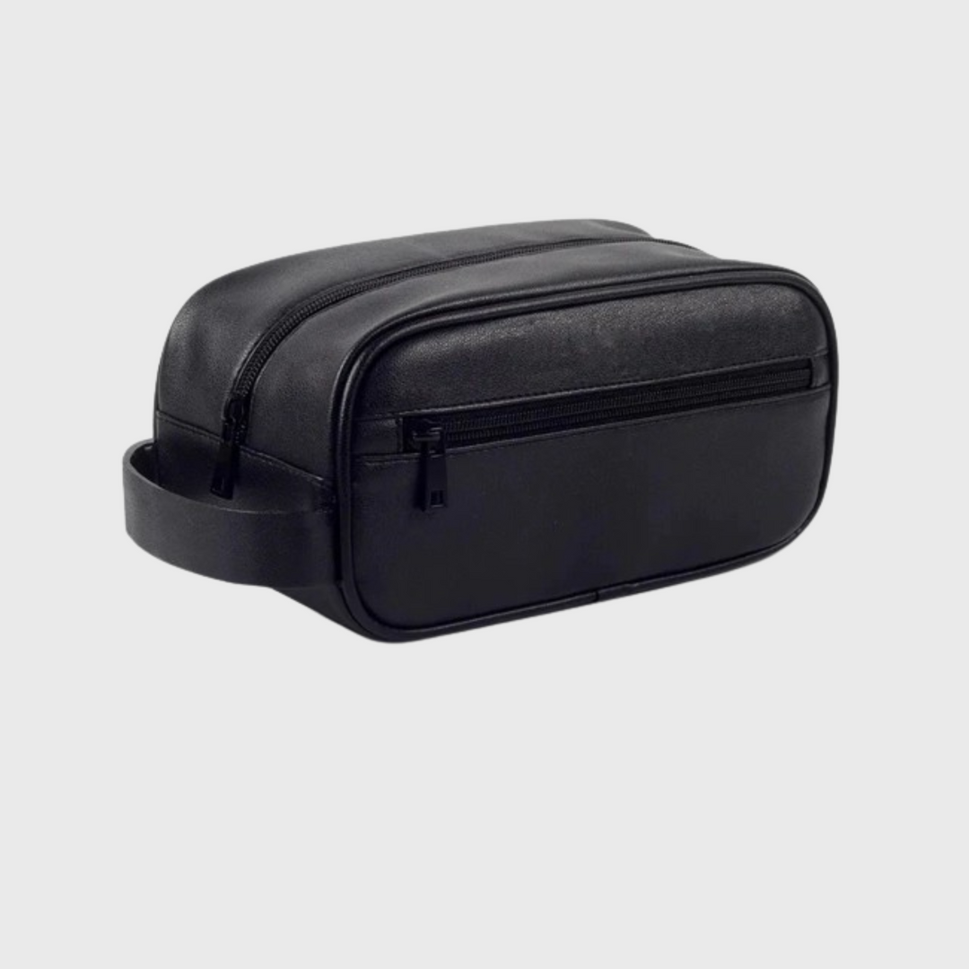 Black waterproof Dopp kit