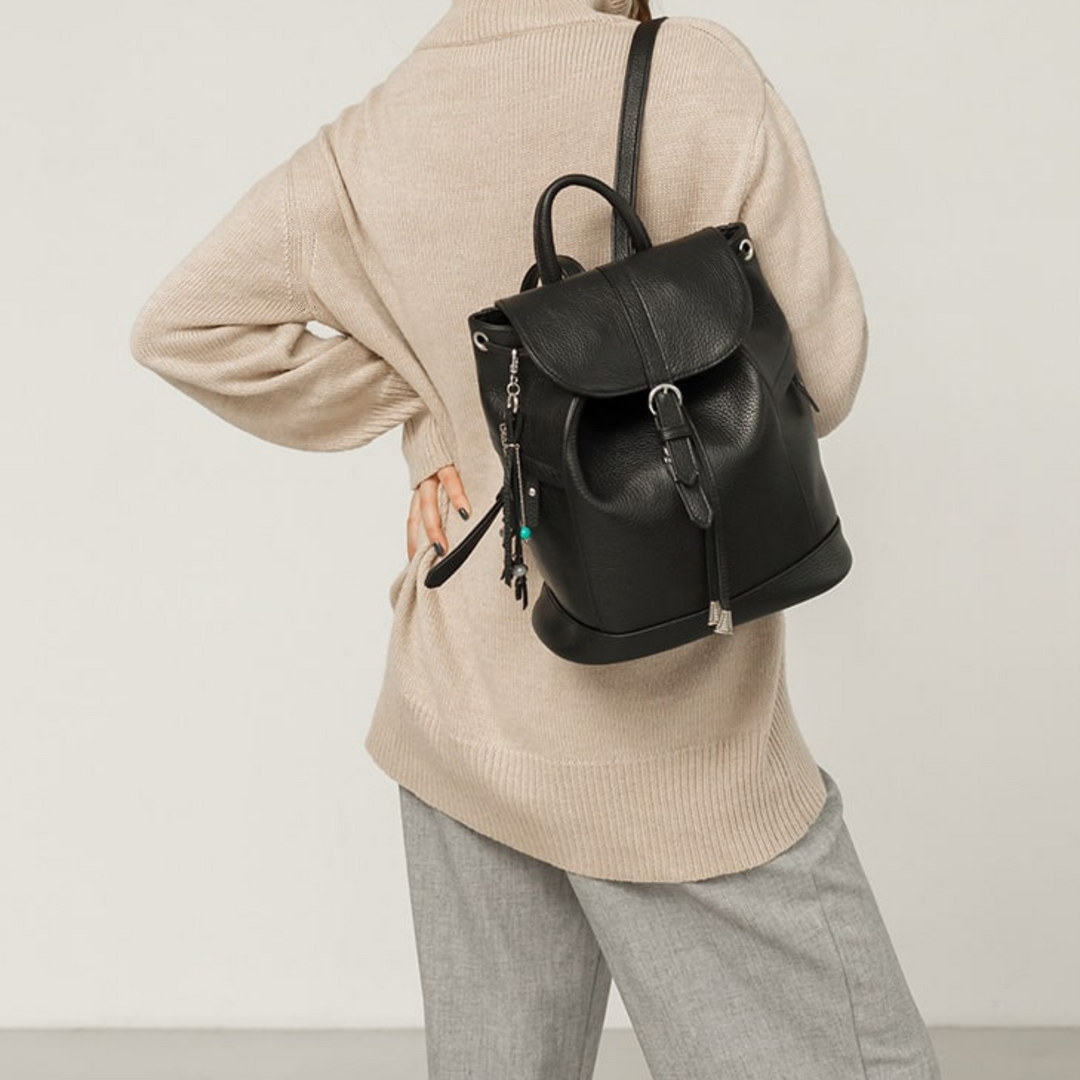 leather backpack womens