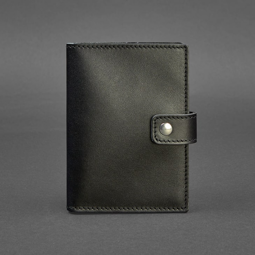 Vintage leather passport holder