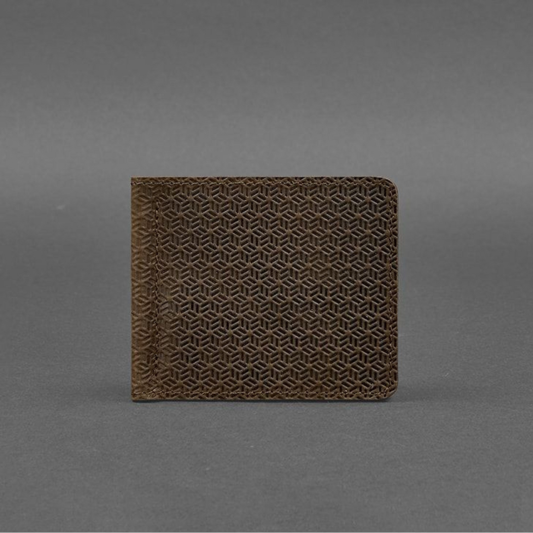 small leather wallet designer