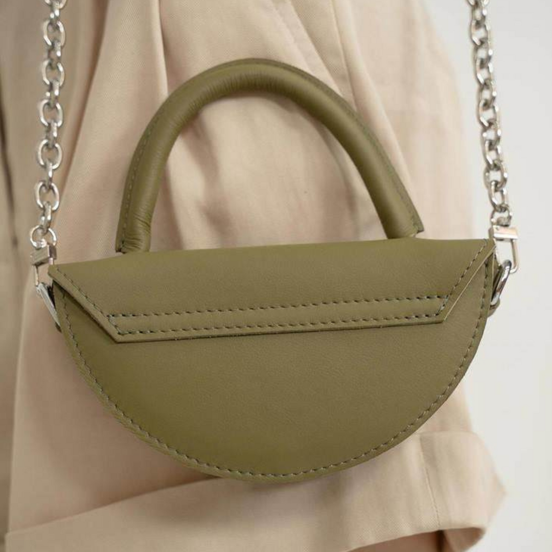 leather bucket mini bag
