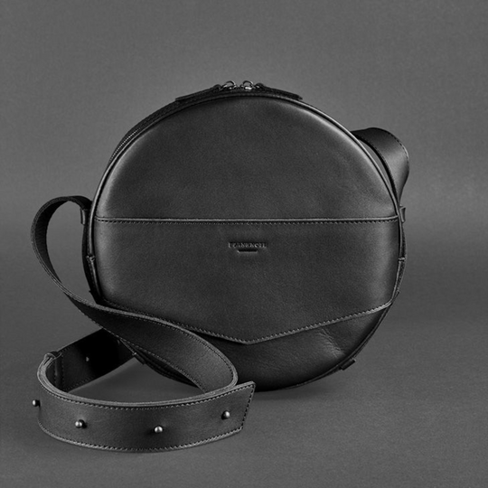 round leather bag for ladies