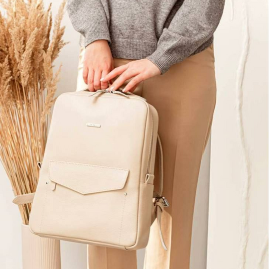 leather women's backpack handbag