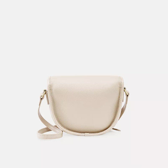 Elegant ladies' crossbody saddle bag in high-quality leather