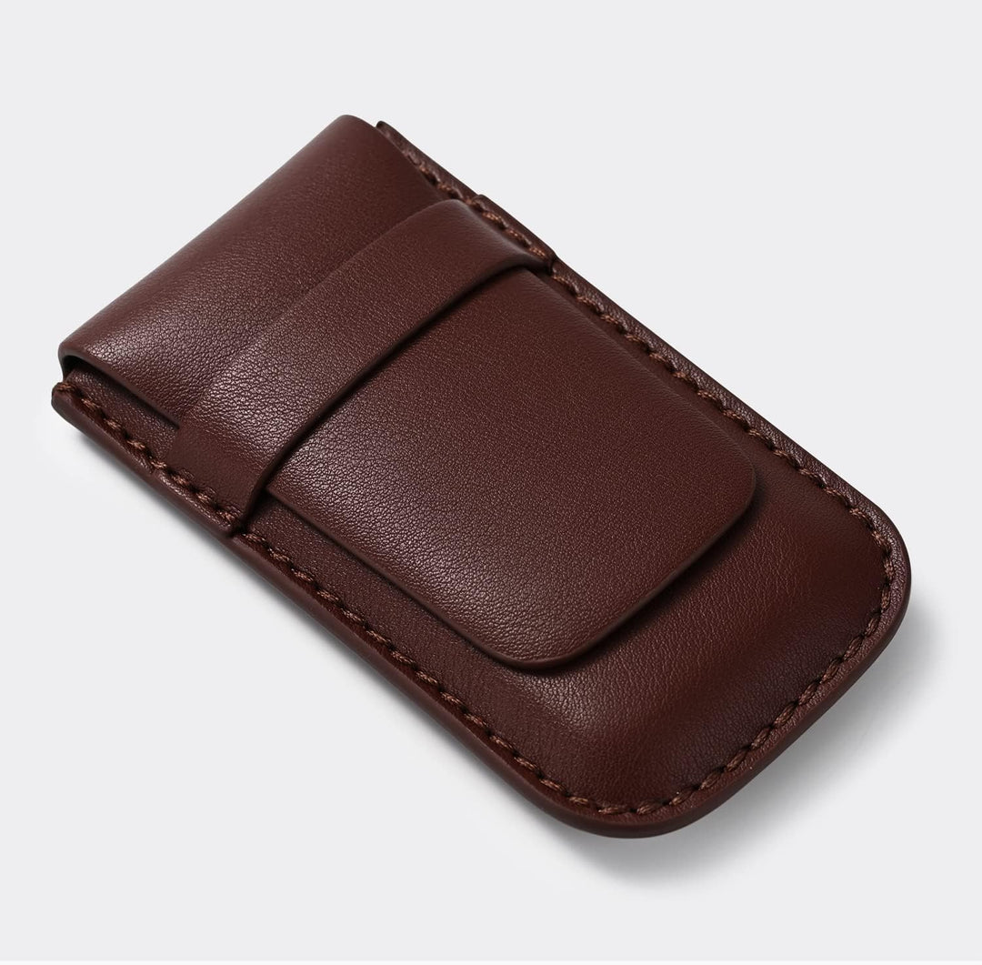 Exclusive Single Slot Leather Flap Watch Pouch - Leather Purse Backpack