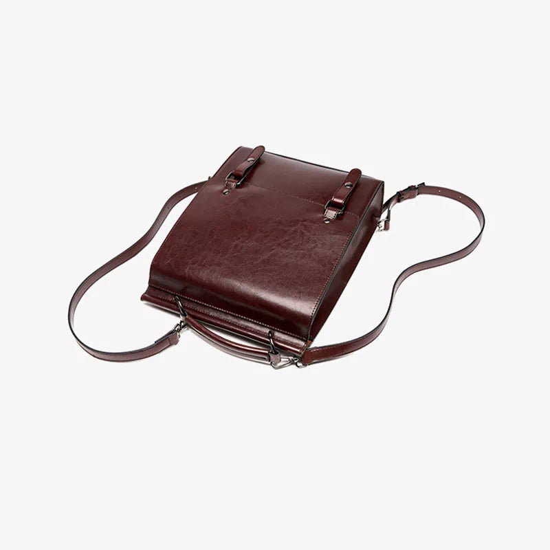 Sophisticated women's leather backpack purse with style
