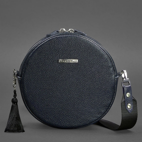 Small Basic Unique Designer Women's Round Leather Handbag - Leather Purse Backpack