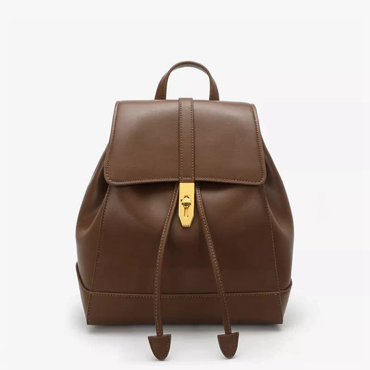 Women's small leather backpack purse