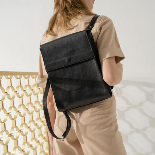 Women's Designer Stylish Leather Backpack for Every Day - Leather Purse Backpack