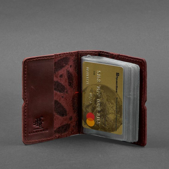leather business card case