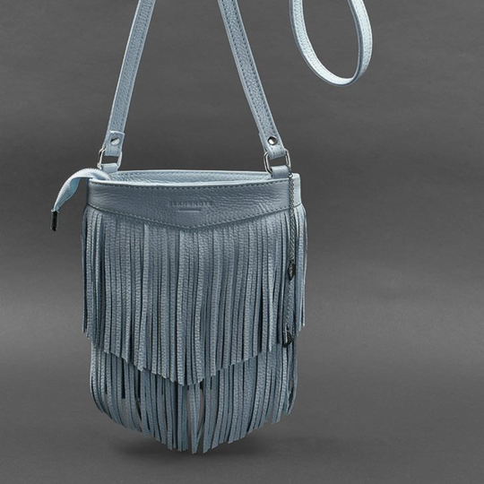 crossbody fringe leather bag