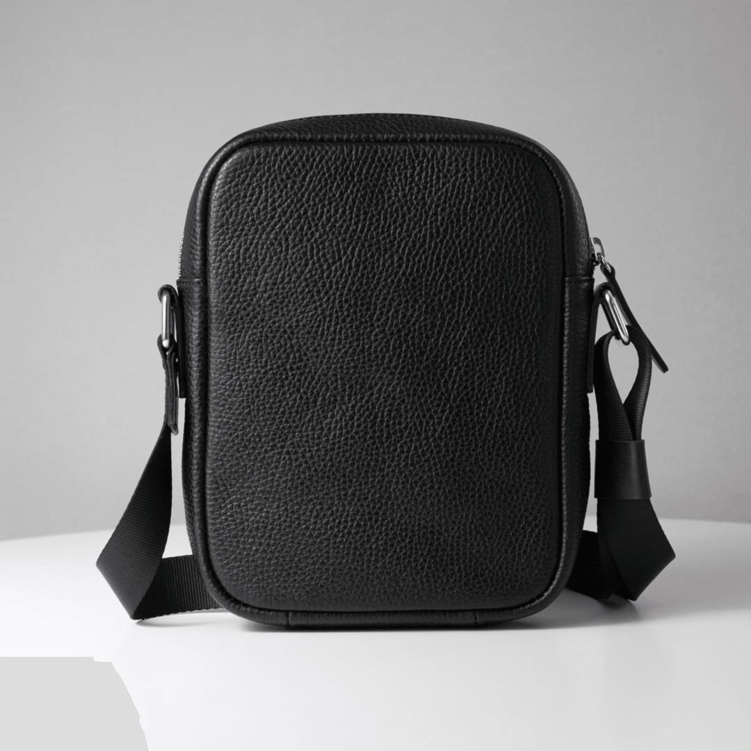 Stylish Men's Crossbody Pouch - Chic Small Bag for Everyday Use - Leather Purse Backpack