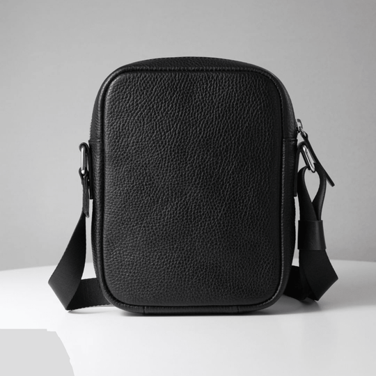 Stylish Men's Crossbody Pouch - Chic Small Bag for Everyday Use - Leather Purse Backpack