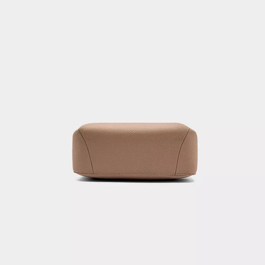 Classic and timeless leather crossbody bag with top handle