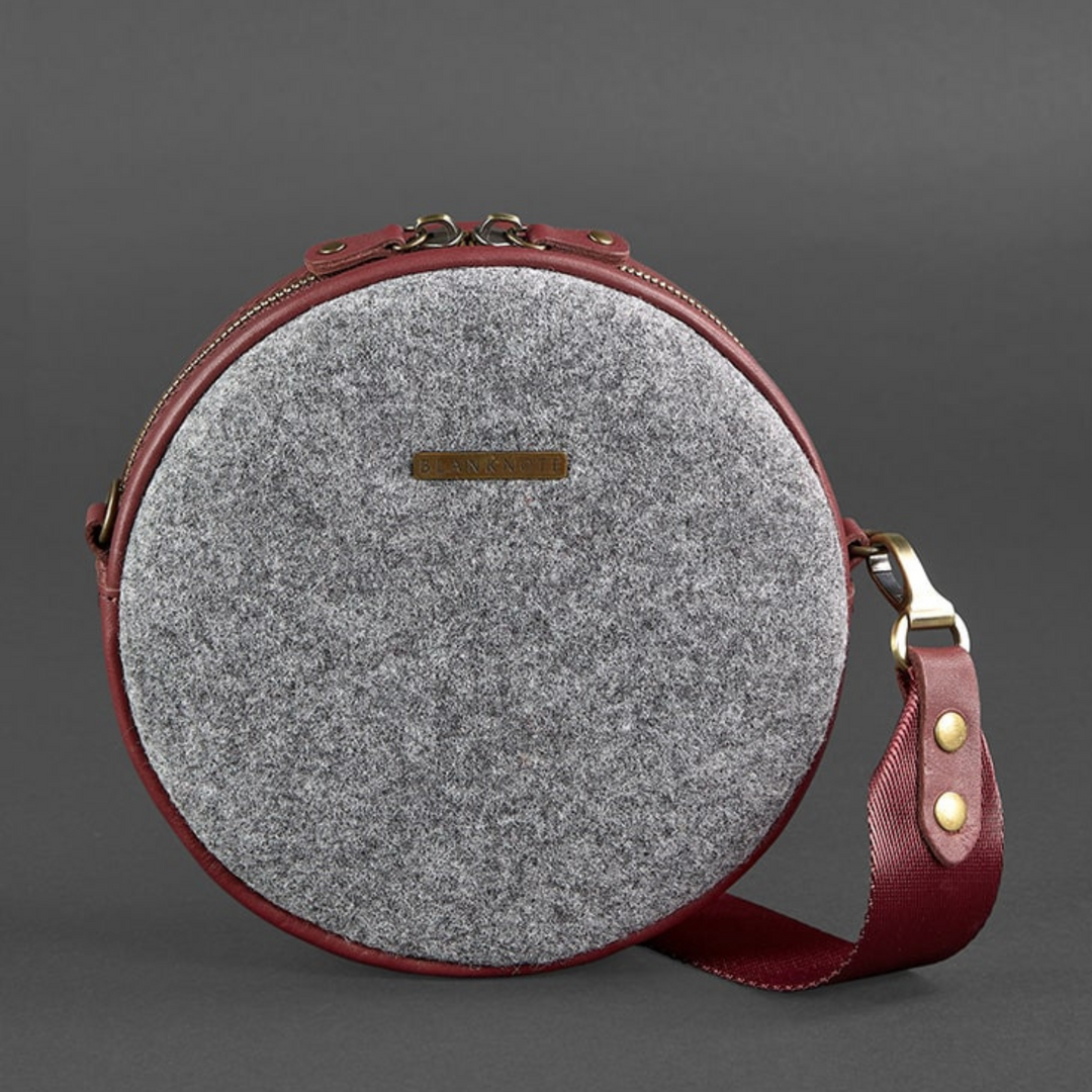 womens round cross body bag