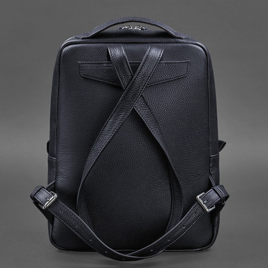 large leather women's backpack