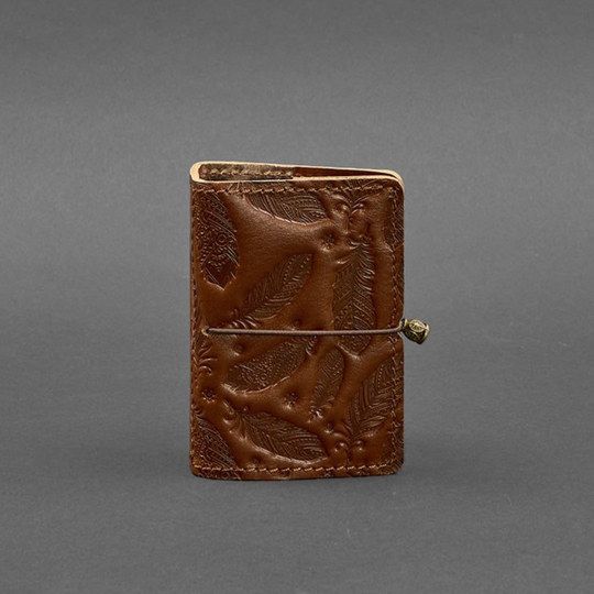 leather money clip card case