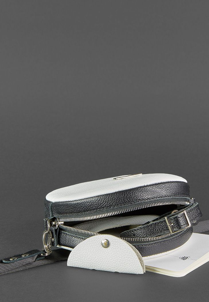 Stylish Round Leather Bag for Women with Decorative Tassel - Leather Purse Backpack