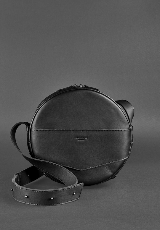 Elegant Bag for Lady Leather Crossbody Bag Round Bag - Leather Purse Backpack