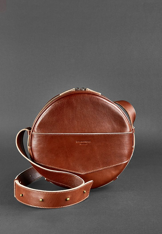Unique Bag for Lady Leather Crossbody Bag Round Bag - Leather Purse Backpack