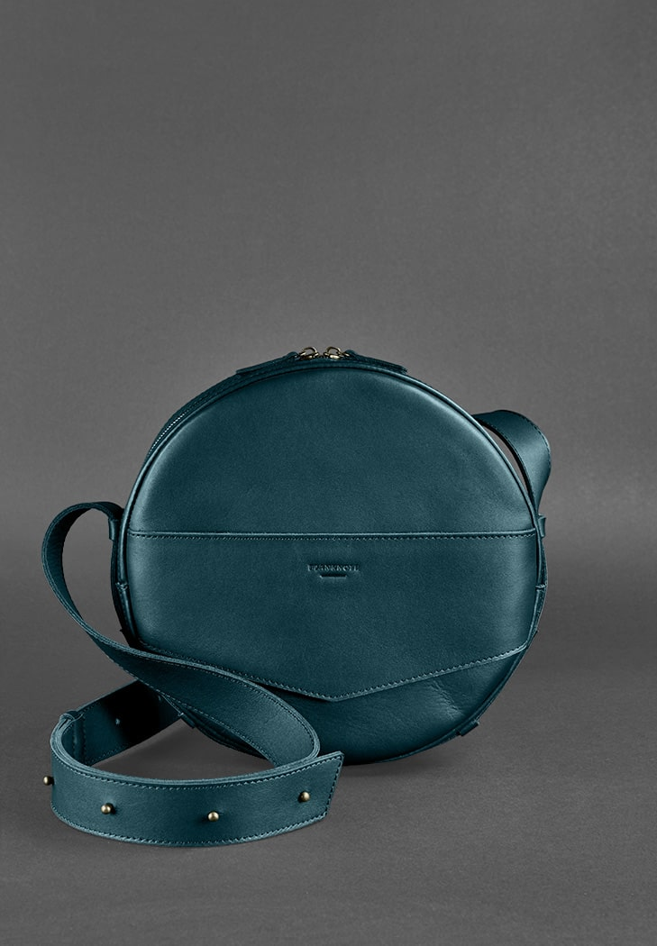 Unique Bag for Lady Leather Crossbody Bag Round Bag - Leather Purse Backpack