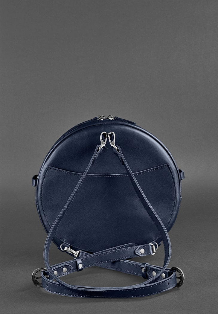 Unique Bag for Lady Leather Crossbody Bag Round Bag - Leather Purse Backpack