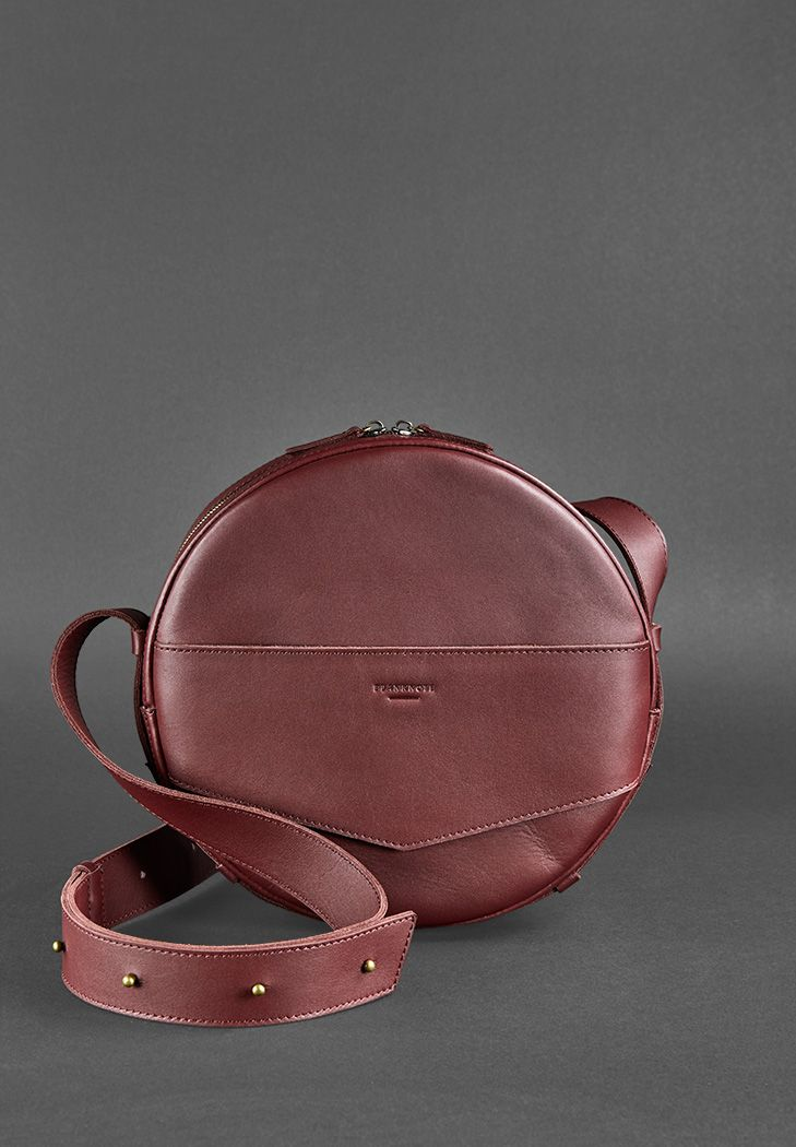 Chic Bag for Lady Leather Crossbody Bag Round Bag - Leather Purse Backpack